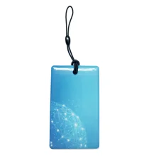 Double Side Prints Rectangle Epoxy RFID Tag For Access Control Hotel Apartment Key