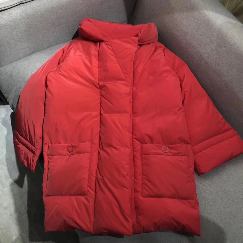 Finest  Winter New Down Coat Brand Designer Women Down Jacket Pretty Outerwear Coat With Belt