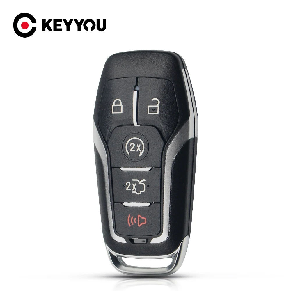 KEYYOU для Ford Mustang Edge Explorer Fusion Mondeo Kuka 2015 2017 5 кнопок умный корпус автомобильного ключа