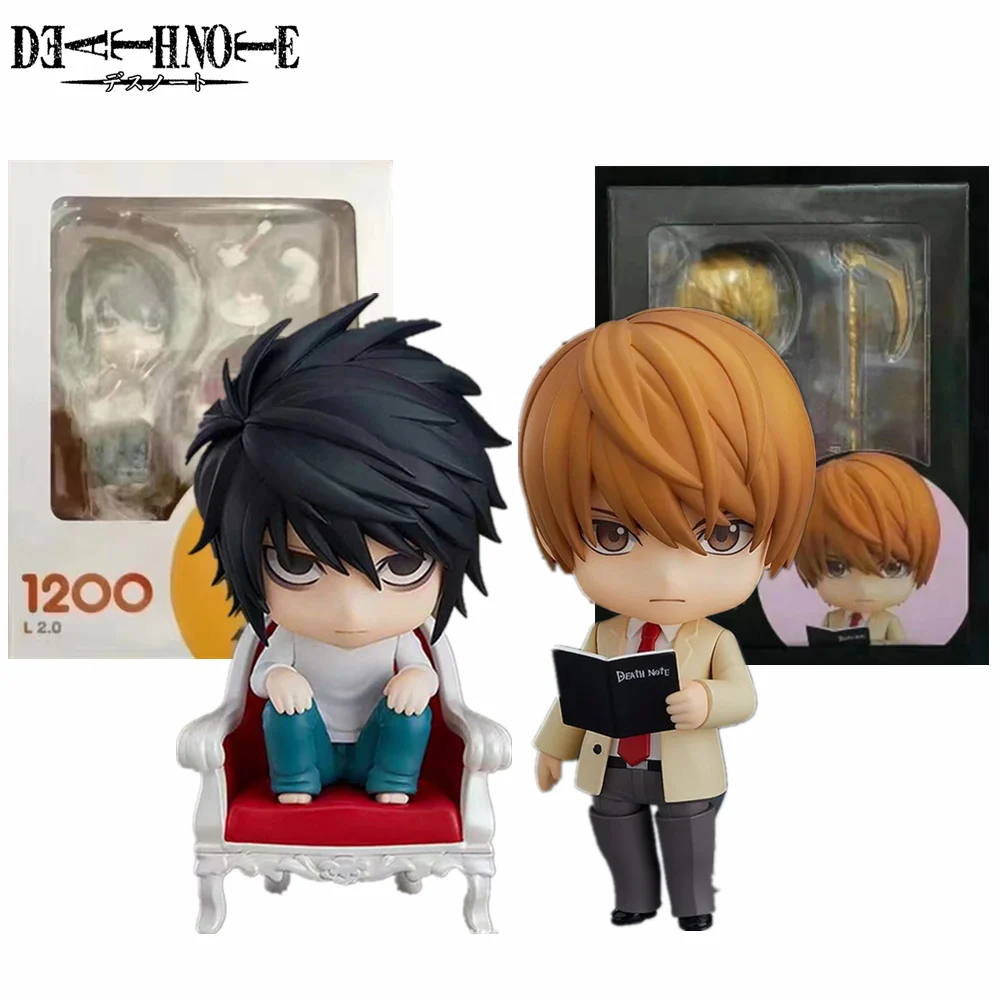 Figura De Anime Death Note De 24cm, Figura De Acción De PVC Ligera Yagami L 1160 Yagami Light 1200 L Lawliet Modelo De Muneca De Juguete