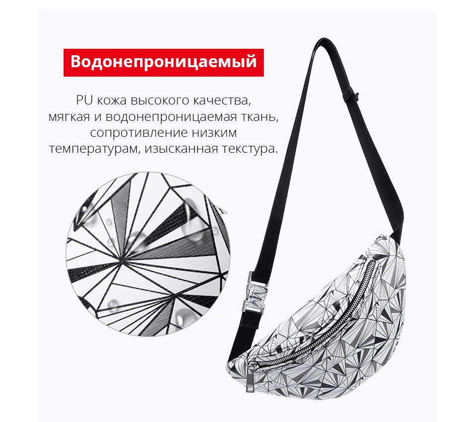 REALER поясная сумка Женская Геометрическая поясная сумка женская нагрудная сумка для телефона Кошельки Держатели карт