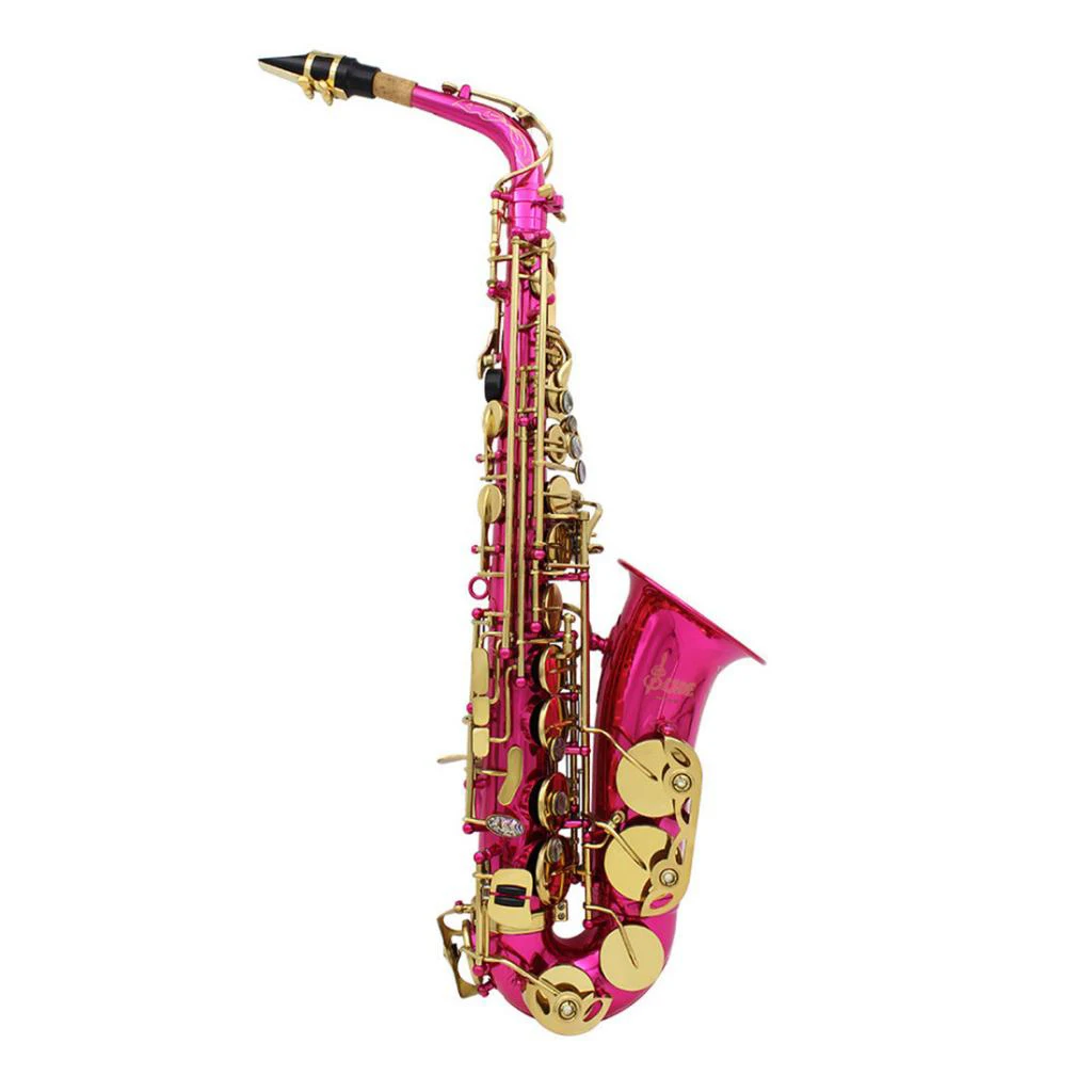 

Professional 1 Set Eb Key Alto Saxophone Sax High F Key - Fushcia