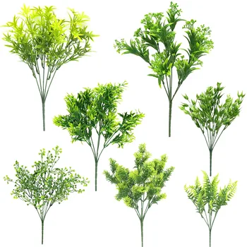 

Artificial Plant Aquatic Plants Bundle of Persian Leaf Pine Needle Arborvitae Green Plant Wall Admiralty Decoration Syncope Gras