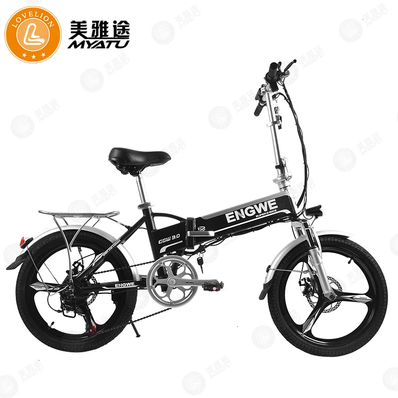 [MYATU] взрослый складной электрический велосипед, пляжный вспомогательный велосипед, электрический песочный автомобиль, 20/26 дюймовый электровелосипед - Цвет: F0320M-48V 8AH 250W