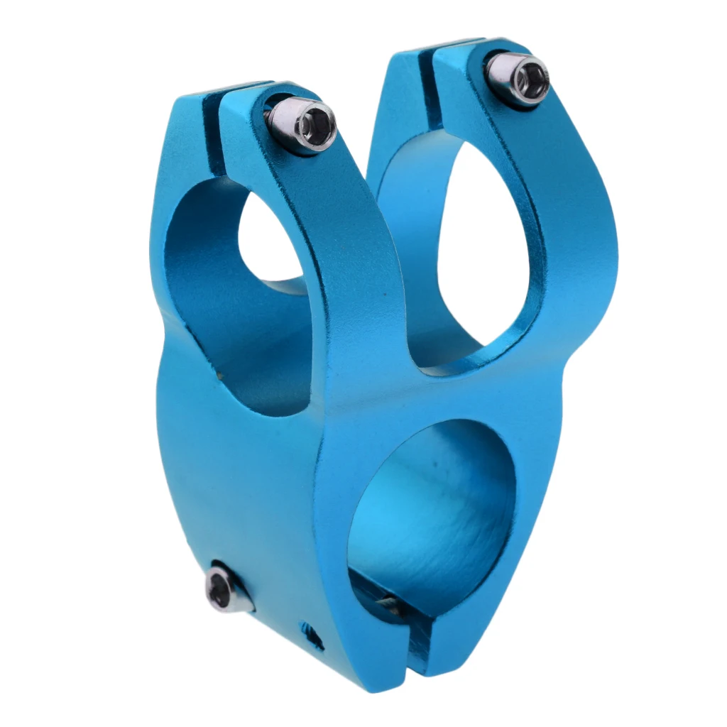 Lightweight Mountain Road Bike Hollowed Short Bar Stem Riser for 1-1/8 Steer Tube 31.8mm Handlebar