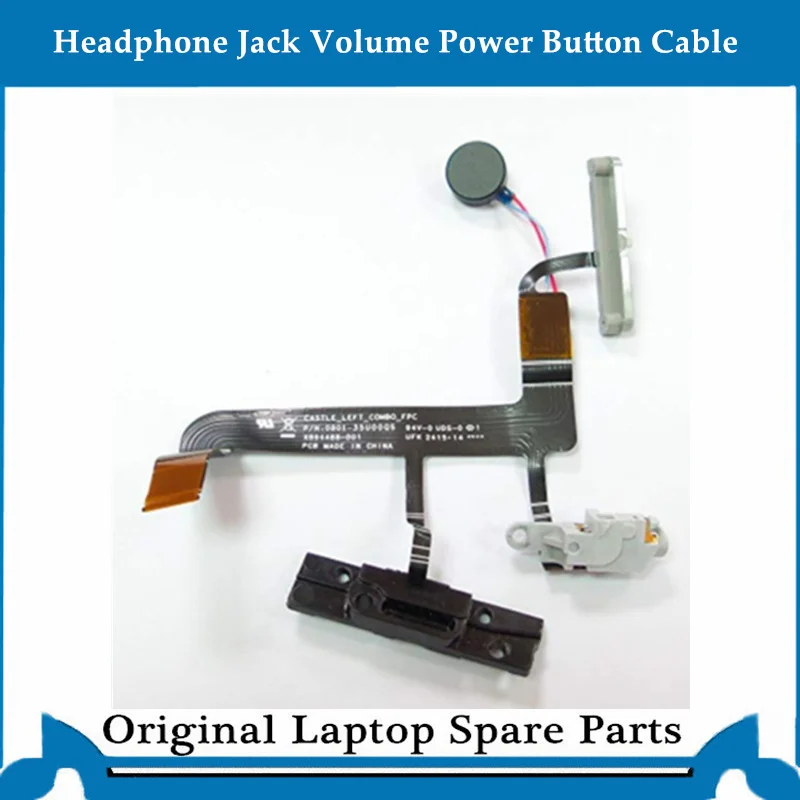 

HEADPHONE JACK with Flex Cable Power Button Volume Jack For Microsoft Surface Pro 3 1631