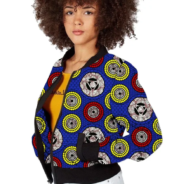 Fego African Baseball Jacket  Print Coat