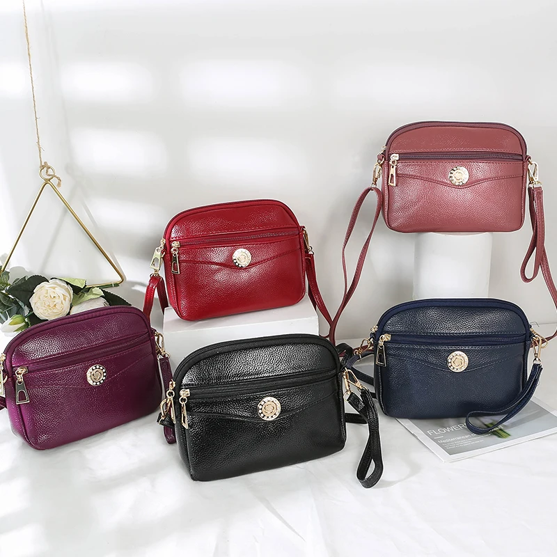 2020 New Sweet Fashion Female Handbag Multi-function Dual-use Messenger shouldeBag High-quality PU Leather Women Cross Body Bag