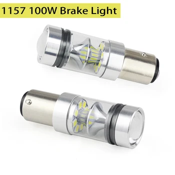 

2Pcs Turn Signal Backup Light Reverse Light Bulb 1157 BSY15D 100W LED Brake Stop 100W 1000LM Turn Light Bulbs