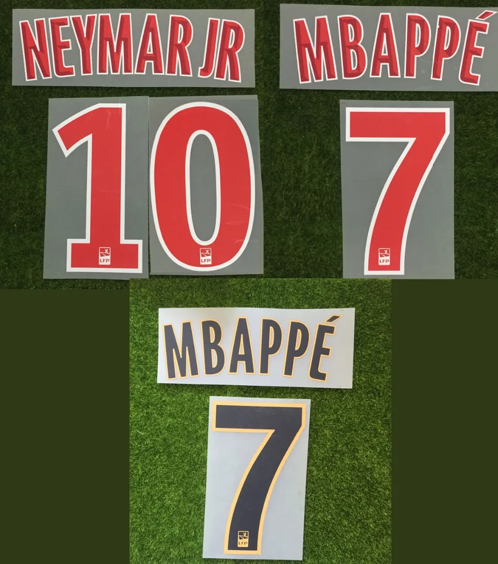 1819 Ligue 1 Neymar Jr Nameset Mappe Кавани ди Марии Дракслер Флокирование настроить Nameste