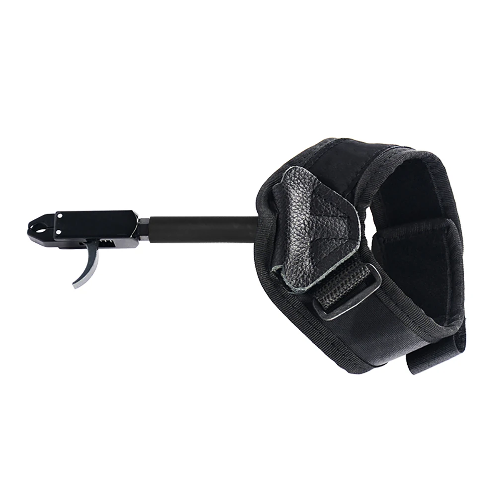 

1PC Archery Caliper Release Shooting Professional Arrow Bow Strap Compound Bow Release Caliper Trigger Wristband Grip (Black)