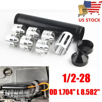 

NEW Spiral 1/2-28 5/8-24 Single Core Car Fuel Trap Solvent Filters 8.6" for napa 4003 QT108