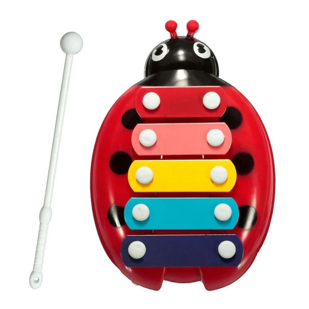 HOT Baby Child Kids 5 Note Xylophone Musical Toys Wisdom Development Beetlet educational musical toys Christmas 5