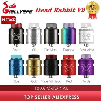 

Hot Sale Original Hellvape Dead Rabbit V2 RDA 24mm Vape Atomizer with BF Squonk 510 Pin E Cigarette Vaporizer Vs Tauren Solo