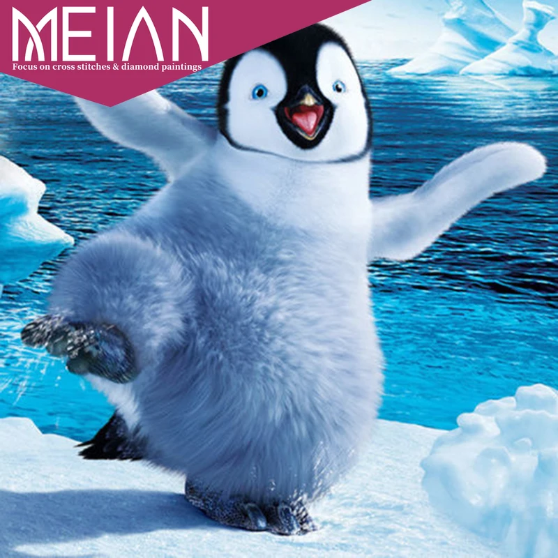 2020 Meian penguinLDiamond вышивка 5D DIY Алмазная картина полностью квадратная мозаика
