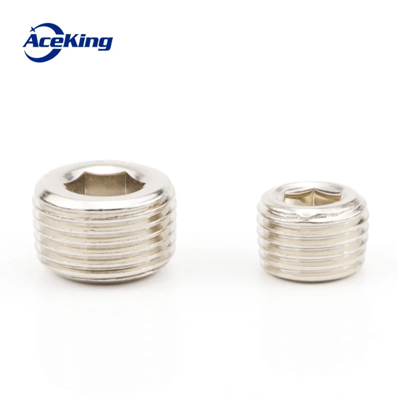 

5 pcs Plug bushing plate/solenoid valve base metal hexagon pneumatic plug 1/8 1 min 1/4 2 min 3/8 3 min 1/2 4 min muffin