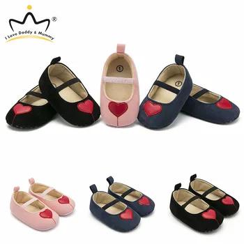 

New Soft Cotton Newborn Toddler Baby Shoes First Walkers Cute Love Heart Princess Baby Girl Shoes Gift Anti-slip Girls Shoes