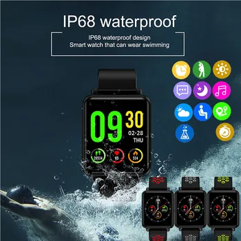 

L1 Full Screen Smartwatch Smart Watch Digital Men Sport Watch For iPhone Samsung Android Mobile Phone Bluetooth SIM TF Card