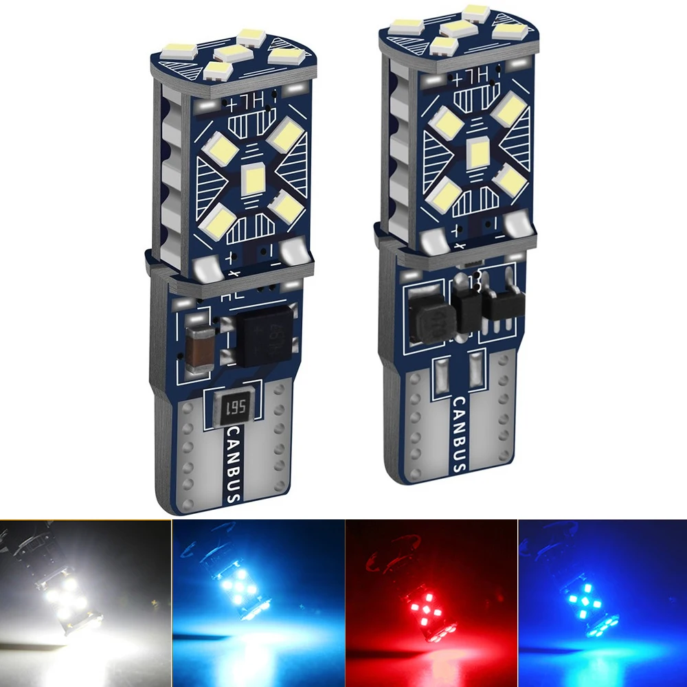 

2pcs W5W T10 LED Bulbs Canbus For Car Parking Position Lights Interior Light For BMW VW Mercedes Audi A3 8P A4 6B BMW E60 E90