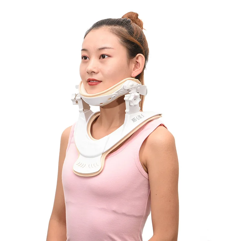 household-equipment-maintenance-support-therapy-neck-lift-neck-collar-breathable-household-fixed-white-neck-collar