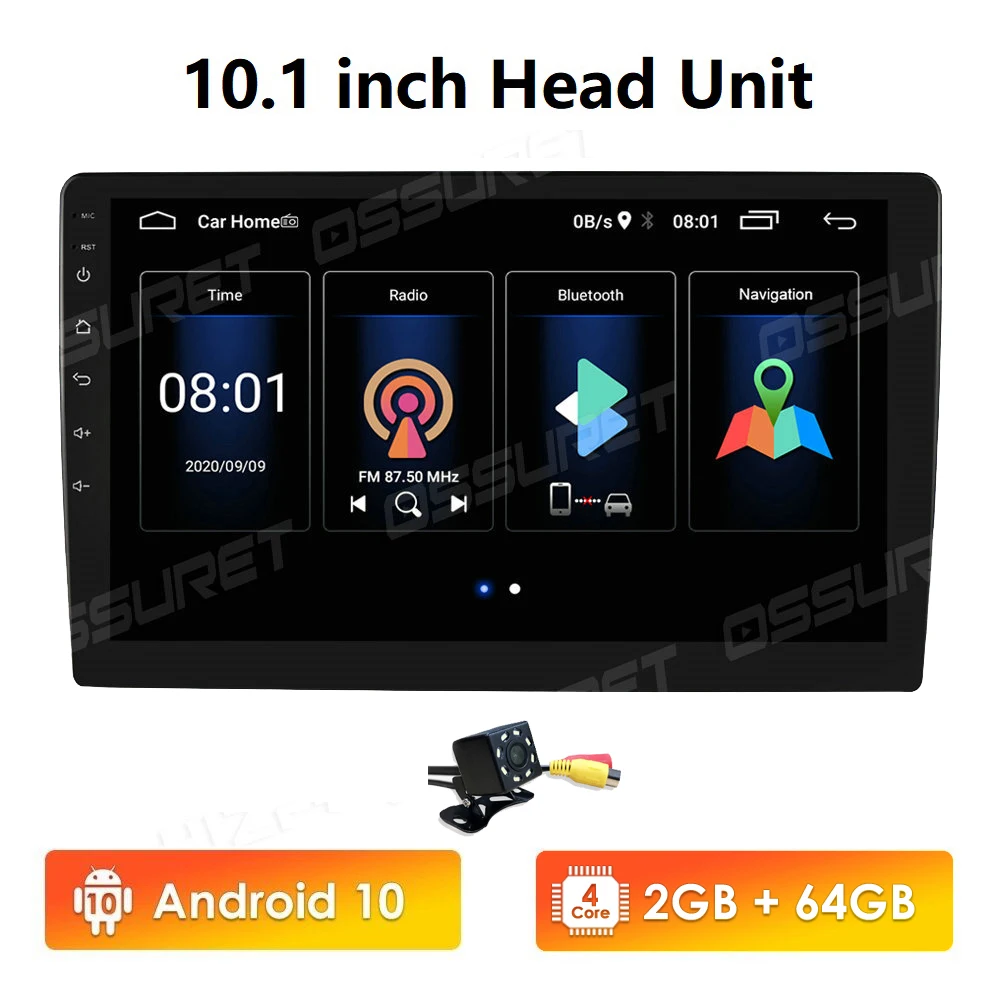 Автомобильный мультимедийный плеер стерео система на Android 10 2 Гб ОЗУ 32 ПЗУ с 9/10 1
