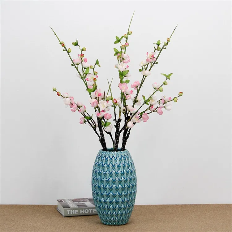 10P Поддельные короткий стебель Wintersweet(4 стебля/шт) 21,6" длина имитация весенний цветок сливы для дома Свадебные Декоративные цветы
