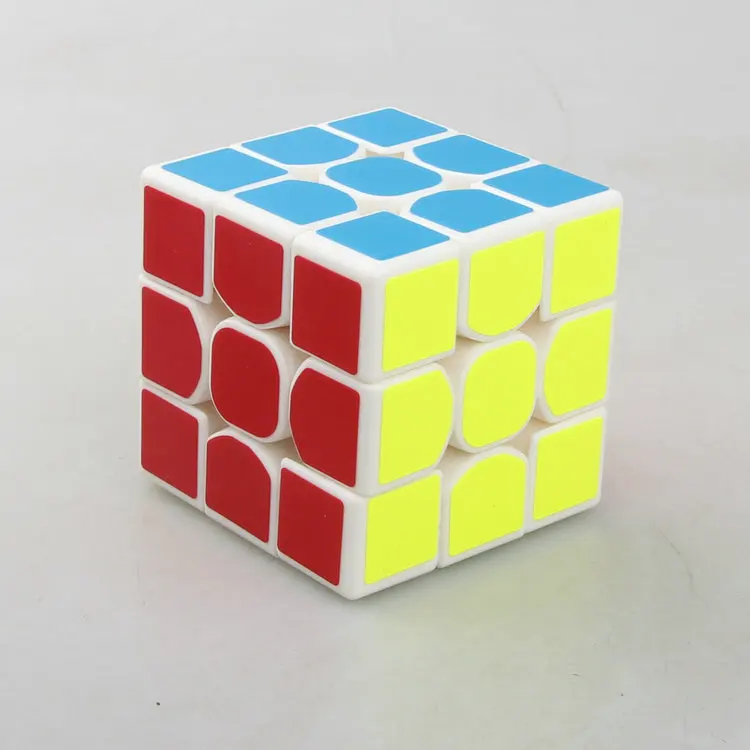 [Трехслойный Кубик Рубика Белый] 3X3X3 57 см игровой гоночный белый фон 3-Order Magic Cube