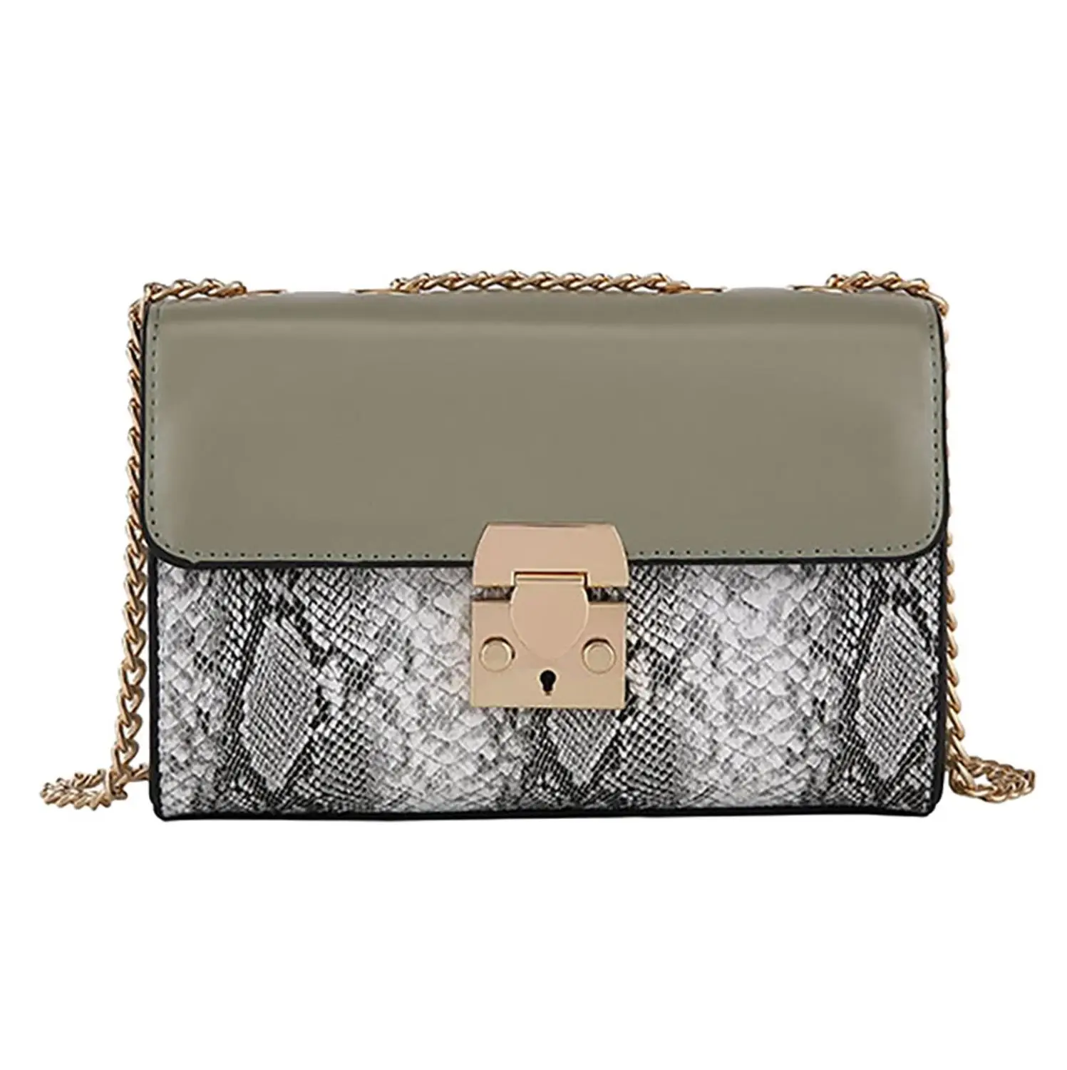 Женская сумка на цепочке сумки через плечо Bolsas Feminina змеиная мессенджеры для