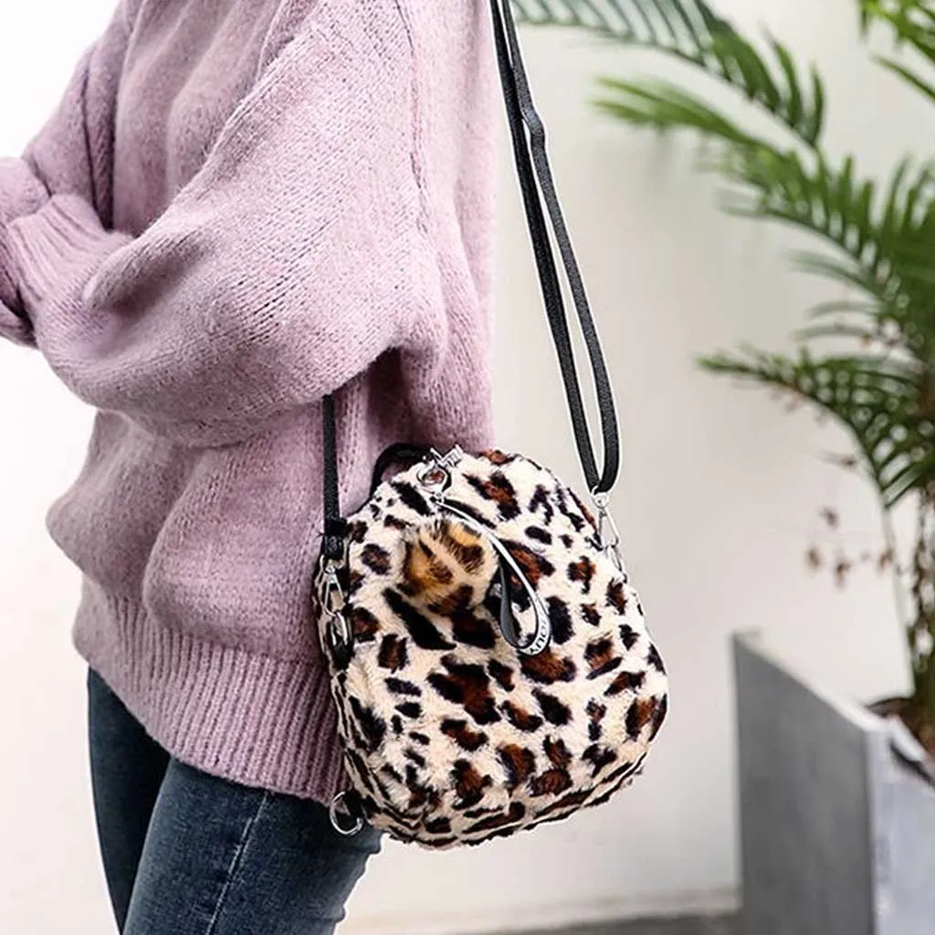 Мини-рюкзаки с леопардом Mochila, Женская шерстяная сумка на цепочке, маленькая квадратная сумка на плечо для девочек-подростков, рюкзак# A