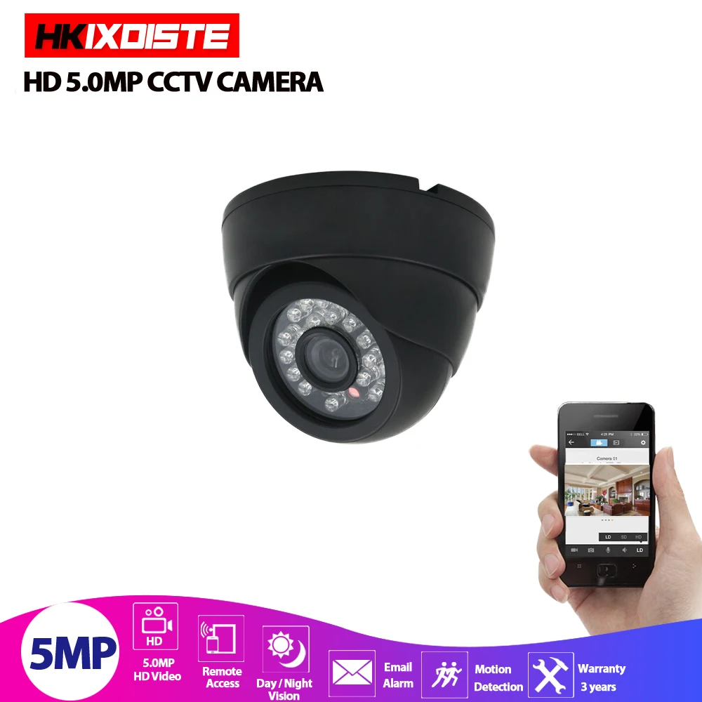 HKIXDISTE AHD камера 5MP 4MP 1080P камера наблюдения sony IMX323 40 М камера ночного видения CCTV ИК наружная камера системы безопасности HD