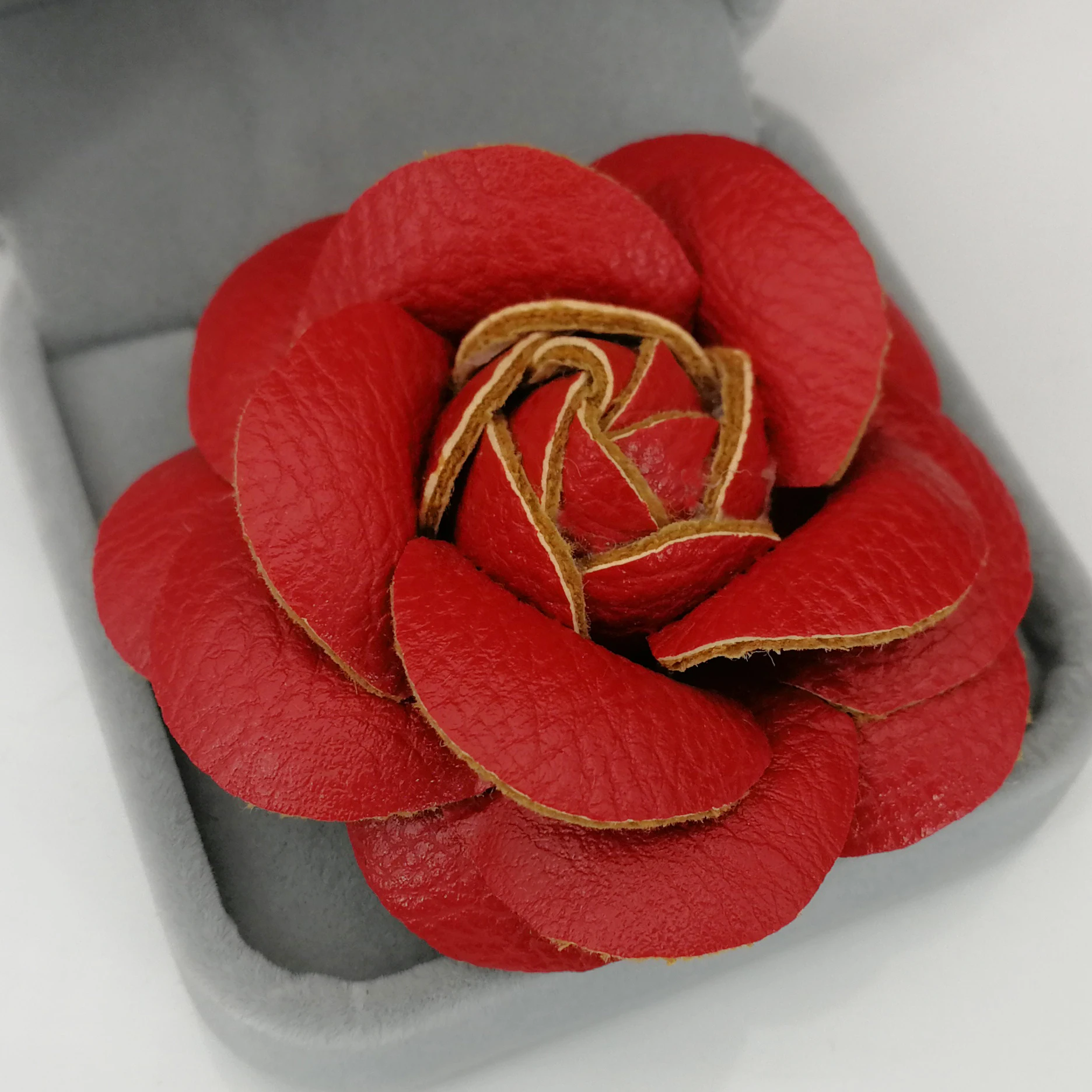 Leather Camellia Brooches For Women Elegant Big Flower Pins Scarf Buckle Fashion Jewelry Coat Accessories flower brooch,pin brooches,clothing brooch