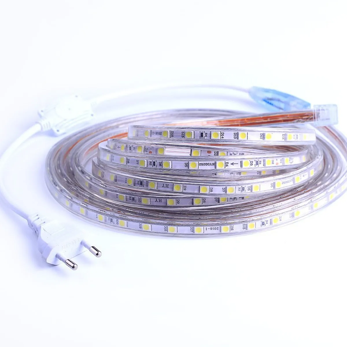 IP65 Водонепроницаемый синхро-адаптер длиной 1 м/2 М/4 м/5m10m SMD5050 светодиодные полосы DC12V водить 60leds/мбар гибкий светильник ярче холодный белый теплый в полоску светильник