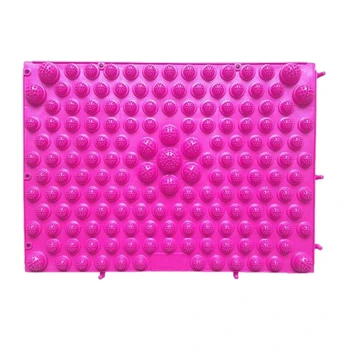

New Durable Reflexology Foot Massage Pad Toe Pressure Blood Circulation Plate For Massager(Rose Red)