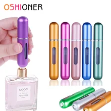 8ml 5ml Mini portátil botella de Perfume recargable con Spray Perfume de envases cosméticos vacíos atomizador en Spray para botella de viaje