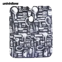 Univinlions 120*150 Парикмахерская Стрижка Парикмахерская домашняя ткань узор фартук накидка из полиэстера аксессуары для укладки волос салон парикмахерское платье