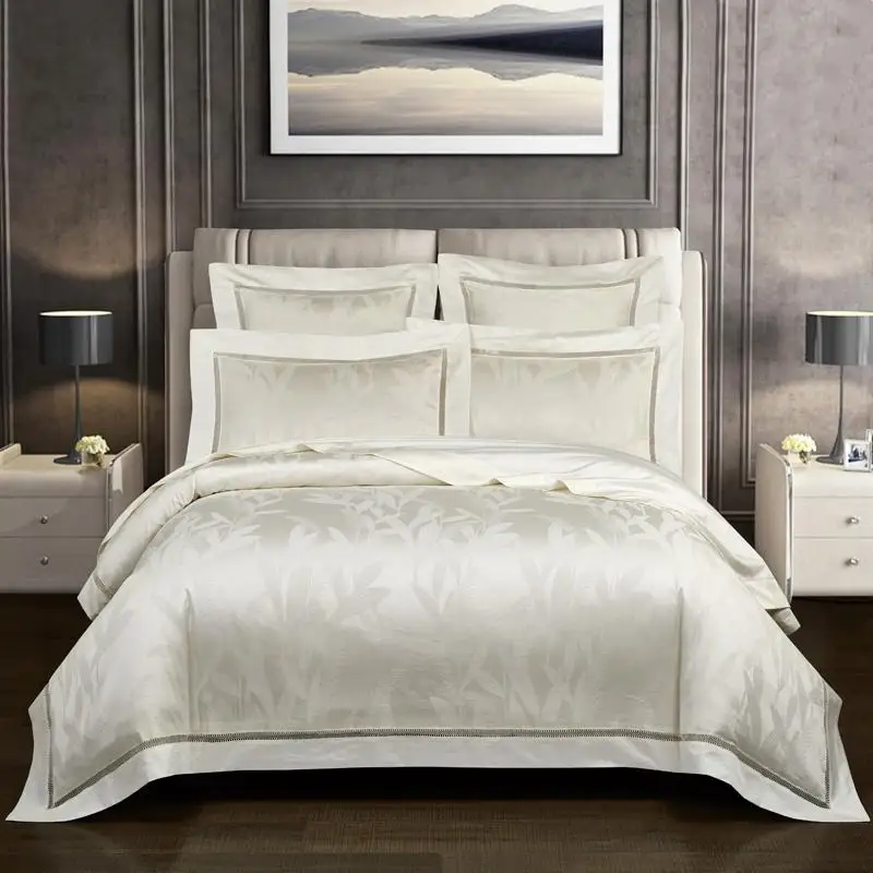 US $120.00 46 Duvet Cover set Soft Egyptian Cotton Bedding set Comforter Cover Fitted sheet set 4Pcs Queen King size