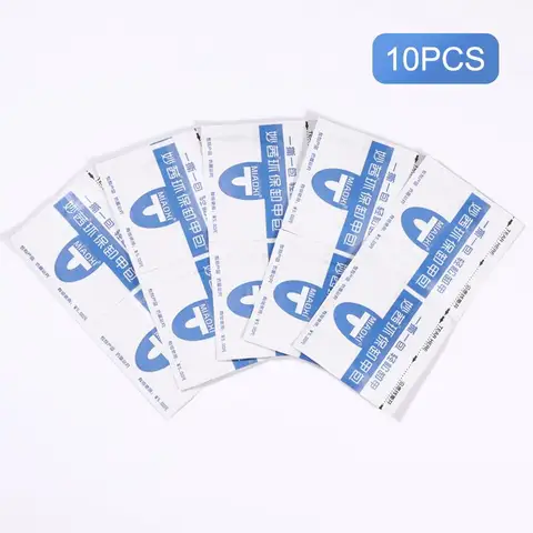 PRETT 10PCS Nail Cleaner Pads Nail Gel Remover Pads Aluminium Foil Wipes Wraps Napkins Nail Art UV Gel Remover Tools