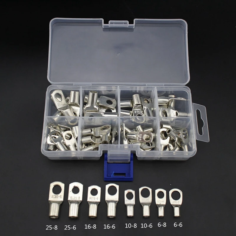 

Bolt Hole Tinned Copper Cable lugs Battery Terminals set Wire terminals connector