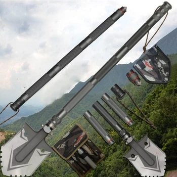 Military Folding Shovel Camping Multi-function Survival Kit Entrenching Tool Camping Multitool Hiking Emergency Adventure 1