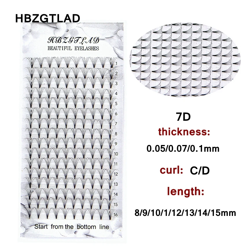 

Wholesale 16 Lines Lashes Premade Russian Volume Fans 7D Mink Eyelashes short Stem Lash Pre made Eyelash Extensions Supplies