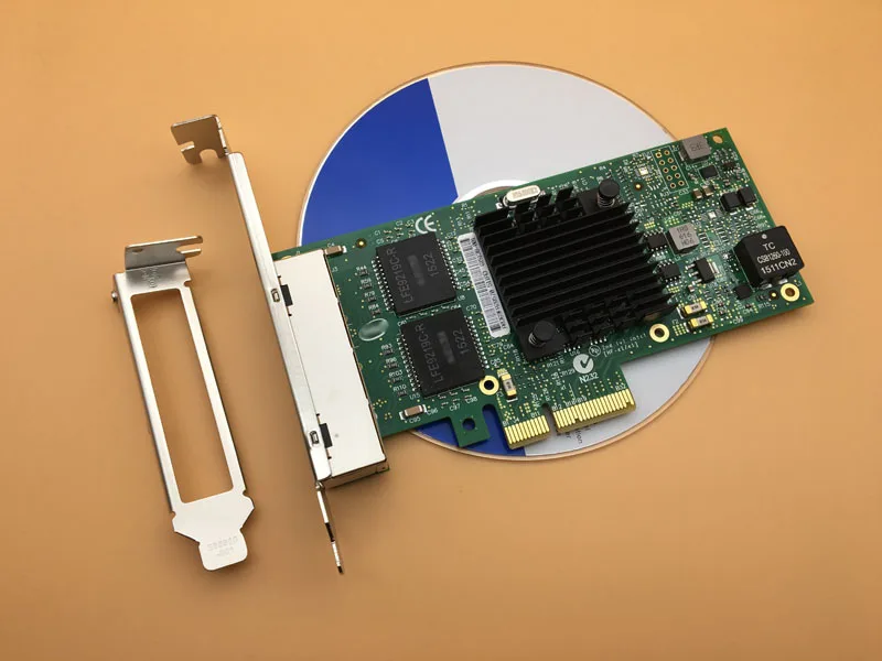 Для I350-T4 PCI-Express PCI-E X4 четыре RJ45 гигабитный порт серверный адаптер NIC