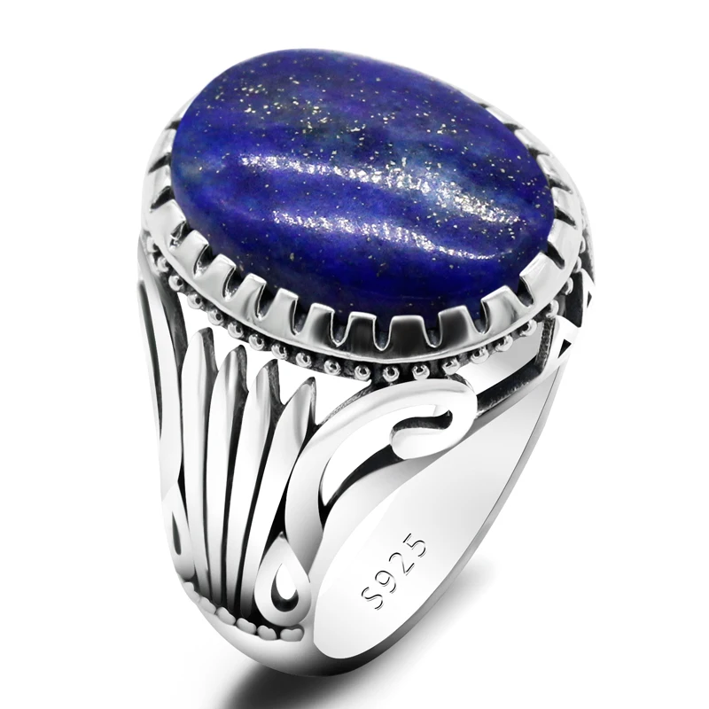 925 Sterling Silver Stone Ring | Silver Ring Men 925 Vintage 