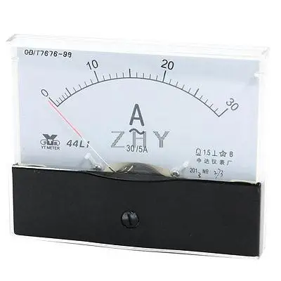 

Fine Turning Dial Panel Ammeter Tester AC 0 - 30A Measuring Range 44L1