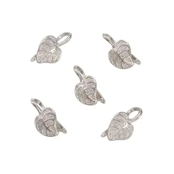 

5pcs Platinum Tone Brass Ice Pick Pinch Bails for Jewelry Making
