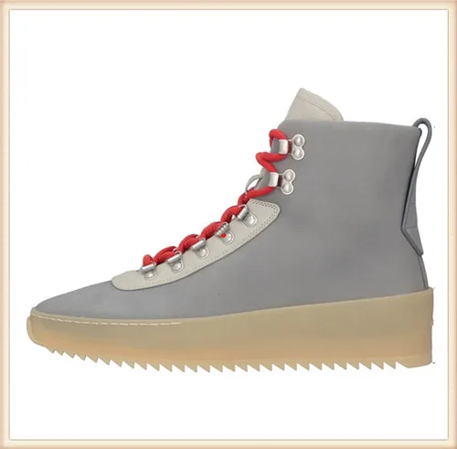 Cow Suede Upper Мужские модные кроссовки с высоким берцем, мягкие удобные мужские ботильоны с зубчатой нескользящей подошвой, обувь на плоской подошве, мужская обувь высокого качества 9#20/15D50 - Цвет: Cow Suede Upper