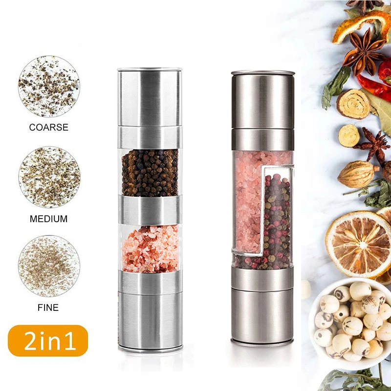 2-In-1-Pepper-Mill-Manual-Salt-and-Pepper-Grinder-Set-with-Adjustable-Ceramic-Grinding-Spice