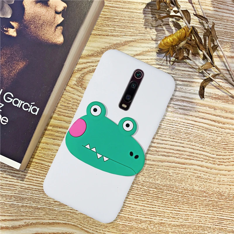 Силиконовый чехол-держатель для телефона с рисунком для Xiao mi Red mi K20 mi 9 T, милые чехлы-подставки для девочек, Матовая оболочка для Red mi K20 Pro mi 9T Pro