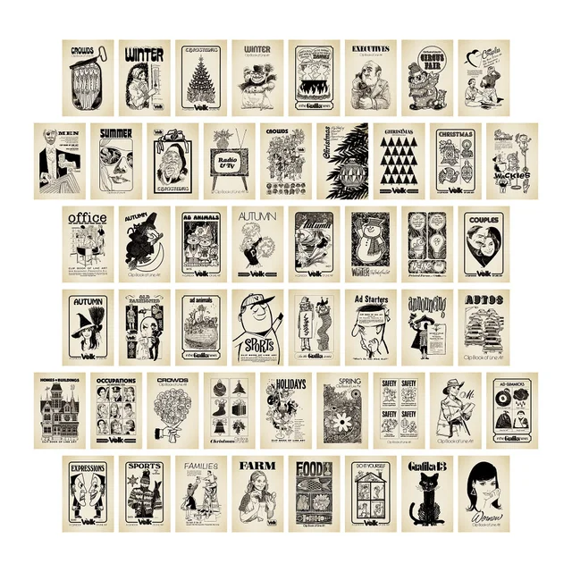 50 Sheets ​Ins Nordic Color Aesthetics Decorative Card Photo Props Diy Background Poster Wall Sticker Double Sided Postcard 03