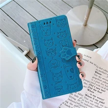 Gato y perro patrón teléfono caso para Xiaomi Redmi Note 8 T Funda de cuero para Redmi Note 8 caso para Redmi Nota 8 T 8 T 6,3