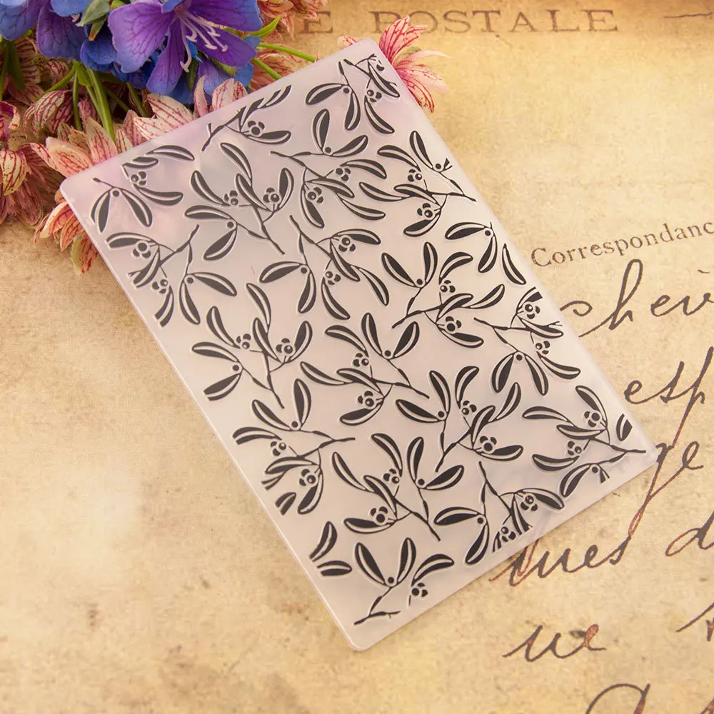 Leaf Plastic Embossing print DIY Plastic Embossing Folders DIY Scrapbooking Paper Craft Card Making Decoration Supplies